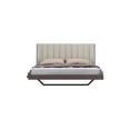 thumbnail image 3 of Whiteline Berlin Light Grey Faux Leather King Bed BK1754-GRY/LGRY, 3 of 7