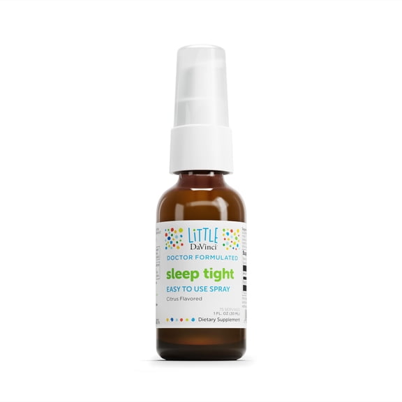 Little DaVinci Sleep Tight - Children's Melatonin Spray - Citrus Flavor - 75 Servings - 30 ml