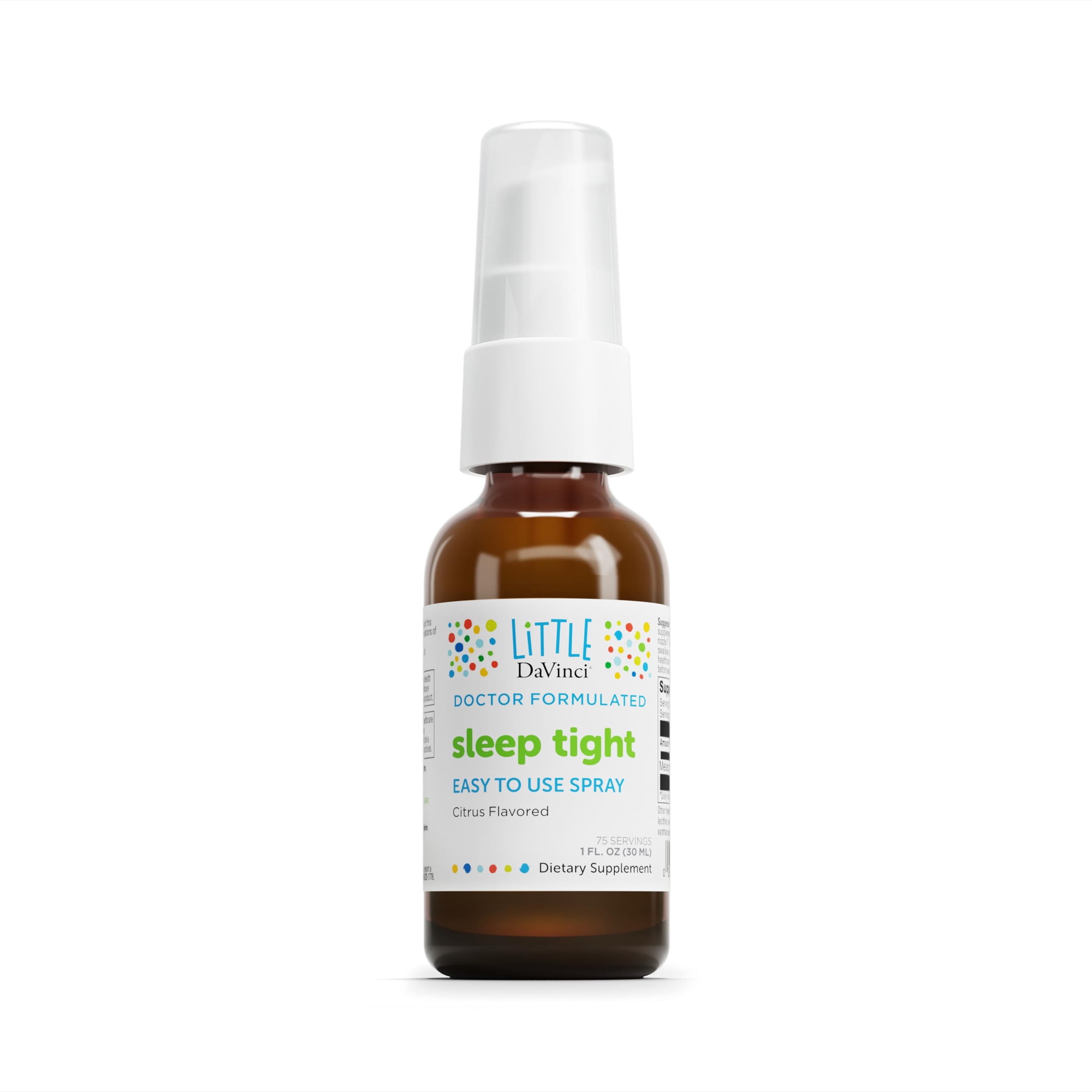 Little DaVinci Sleep Tight, Kids Melatonin Spray, Citrus Flavor, 30 mL