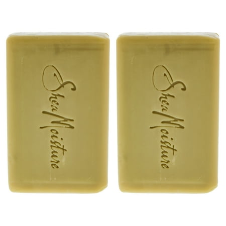 Organic Raw Shea Butter Soap Anti-Aging Face & Body by Shea Moisture for Unisex - 3.5 oz Bar Soap - Pack of