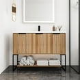 thumbnail image 2 of 48 Inch Freestanding Bathroom Dresser With Resin Basin And Feature - Plywood Made Luxury 48" Vanity To Damage Sink Big Storage, 2 of 7