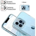 thumbnail image 4 of Crystal Glitter Clear Case Comaptible for iPhone 13 Pro Case Bling Clear Sparkly - Shockproof Protective Phone Cases Cute Slim Fit Cover for Women Girls for iPhone 13 Pro 6.1 inch (2021) Transparent, 4 of 6