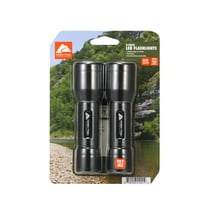 Ozark Trail 500 Lumen LED Flashlight Set - 2 Pack with Batteries, Water-Resistant & Durable Design