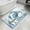 Blue, variant on Blue Coastal Crab Bathroom Rugs Non Slip Washable Bath Mat Absorbent Front Door Mat Summer Ocean Coral Sea Fish Abstract Indoor Doormat for Kitchen Entryway Shower Decor Accessories 15.7"x23.6"