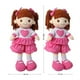 thumbnail image 5 of Muñeca de Trapo Sophia Vestido Fiusha Con Corazón Tejido 40 cm Linzy Toys Felpa Relleno Suave, 5 of 6