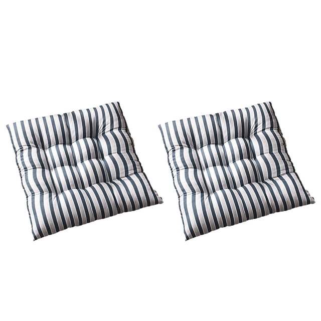 Toystoory Cojín de silla de poliéster de 2 uds para áreas de comedor que no se desliza ni daña las sillas Bistros Amplia aplicación azul Type3 NO3