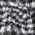 thumbnail image 5 of Ambesonne Black and Grey Valance Pack of 2, Pinwheel Circles, 54"X18", Black Grey White, 5 of 5
