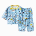 thumbnail image 2 of TOWED22 Infant Toddler Baby Girl Boy 2pcs Long Sleeve Sweatshirt Tops and Pants Set Cartoon Print Fall Winter Clothes Outfits Clothing(Sky Blue,6-7 Y), 2 of 4