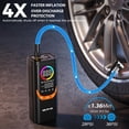 thumbnail image 2 of Compresor de aire portátil NEXPOW NP17 150 PSI con luz LED, 2 of 9