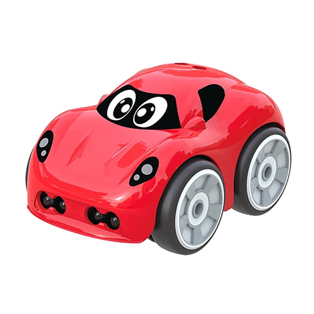 Pista de coche de dibujos animados HUOGUO RC con control remoto para niños