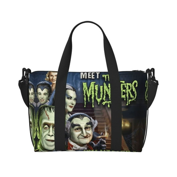 The Munsters Hand Travel Bag Weekender Duffle Bag Sport Gym Carry On Tote Bags for Women Men