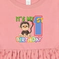 thumbnail image 4 of Inktastic Monkey First Birthday Girls Baby Dress, 4 of 5
