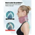 thumbnail image 3 of Neck Brace for Sleeping - Cervical Collar Relief Neck Pain and Neck Support Soft Foam Wraps Keep Vertebrae Stable for Relief of Cervical Spine Pressure for Women & Men Blue(12.6-15.8 inch), 3 of 16