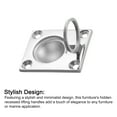 thumbnail image 4 of Flush Ring Pull Handle, 1Pcs - 316 Stainless Steel Square Recessed Door Pull, Hidden Door Latch for Yacht Hatch, 4 of 6