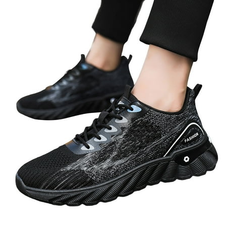 Mepaouo Mesh Running Shoes for Men Soft Sole Breathable Fashion Walking Shoes Comfy Mesh Sneakers