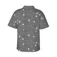 thumbnail image 3 of Daiia Airplane Routes Around The World Hawaiian Shirt for Men Gentle Cotton Regular Short Sleeve Casual-Large, 3 of 9
