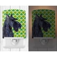 thumbnail image 2 of Caroline's Treasures SS4460CNL Scottish Terrier St. Patrick's Day Shamrock Portrait Ceramic Night Light, 6x4x3",, 2 of 2