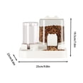 thumbnail image 3 of Automatic Cat Feeder With Built In Drinking Bowl | 1.8L For Indoor With Removable Kibble Bowl For Small And Medium Breeds, 3 of 8