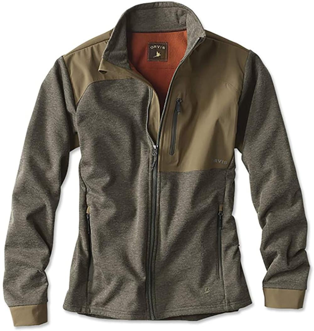Men's Hybrid Wool Fleece Jacket, Olive 