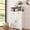 Antique White, variant on Farmhouse Blue Storage Cabinet with Barn Doors and Drawers, Small Freestanding Kitchen Pantry Cabinet, Hutch Cupboard for Kitchen, Laundry, Living Room,Bathroom