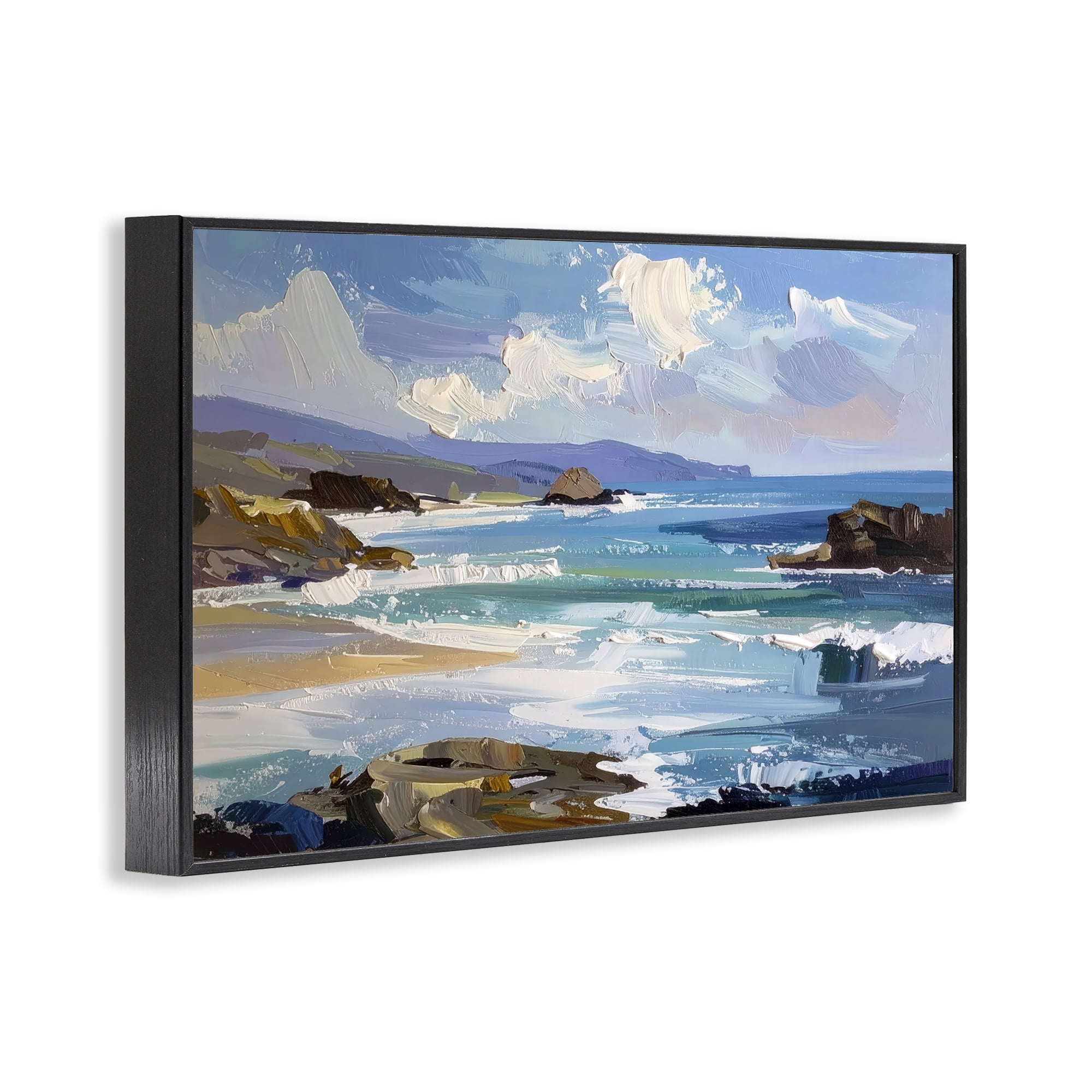 Stupell Industries From Sky To Sea Black Framed Giclee Art, design by Alonza Saunders
