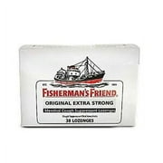 6 Pack Fisherman's Friend Original Extra Strong Menthol 38 Lozenges Each