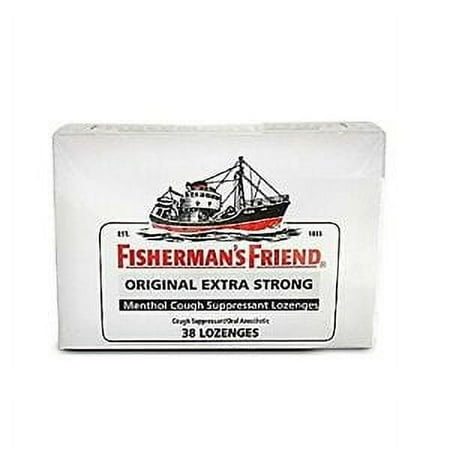 6 Pack Fisherman's Friend Original Extra Strong Menthol 38 Lozenges Each