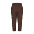 thumbnail image 5 of Capri Pants for Women 2026 High Wasit Cargo Leggings Lightweight Spring Casual Stretch Pants Cropped Trousers Ladies Comfy Plus Size 2026 Trendy Outfits Lightweight Cute Fashion Dressy Clothes, 5 of 7