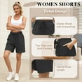 thumbnail image 5 of VDJ Sweat Shorts with Pockets for Women 9" Athletic Sports Bermuda French Terry Knee Lounge Shorts Size XL, 5 of 9