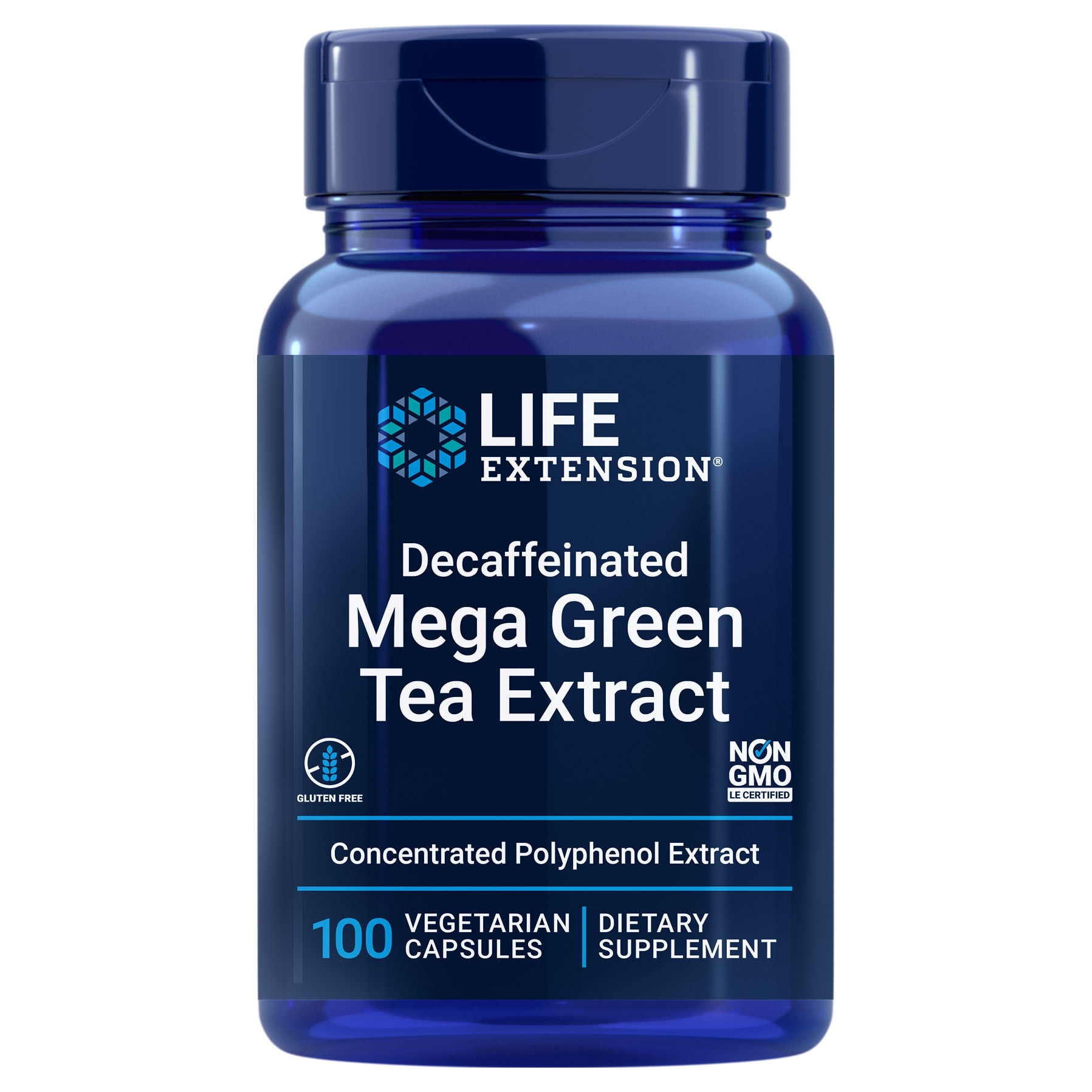 Life Extension Decaffeinated Mega Green Tea Extract, 98 EGCG