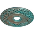 thumbnail image 3 of Ekena Millwork 22 1/4"OD x 4 3/4"ID x 1 1/4"P Robin Ceiling Medallion (Fits Canopies up to 6 1/4"), Hand-Painted Copper Green Patina, 3 of 6