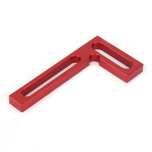 Regla de grados, aleación de aluminio rectangular 90, regla de ángulo recto para carpintería, escuadra para carpintería, eficiencia óptima