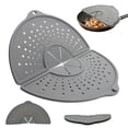 thumbnail image 5 of Silicone Splatter Screen For Frying Pan Foldable Guard Grease Guard, 5 of 10