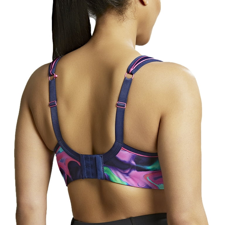 Sports Bra Wired Black and Coral