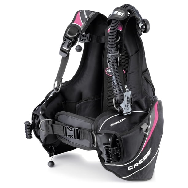 Chaleco BCD CRESSI Travelight Buceo Tecnico Negro/Rosa Talla M