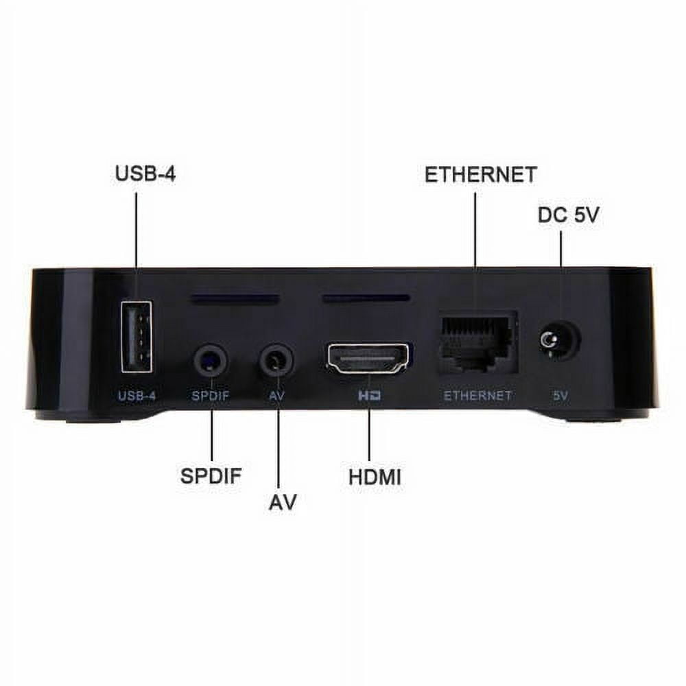 The Perfect Part MXQ Pro 4K Android TV Box for Smart TV with Remote Control, USB & Ethernet Port