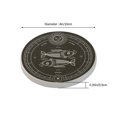 thumbnail image 3 of LNWH Non-Slip Decorative Drink Coasters, Absorbent Vintage Pisces Zodiac Symbols Pattern Drink Mats, 6PCS, 3 of 7
