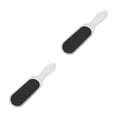 thumbnail image 4 of HLONK 2pcs Portable Clear Plastic Handgrip Double-sided Callus Remover Foot File Foot Scraper Tool, 4 of 8