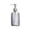 Gray, variant on Luxury Rain Pattern Glass Lotion Pump Dispenser, Refillable Reusable Liquid Bottle for Shampoo Body Wash Hand Soap, Modern Minimalist Decor for Bathroom Vanity Countertop, Clear
