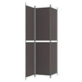thumbnail image 3 of vidaXL 3-Panel Room Divider Brown 150x220 cm Fabric, 3 of 5