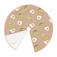 thumbnail image 3 of Bingfone Christmas Tree Skirt Mat Christmas Decoration Interior -Egg And Avocado, 3 of 8