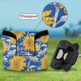 thumbnail image 6 of Haosy Hand Paint Sunflowers Golf Mallet Putter Cover Strong Magnetic Leather Golf Club Headcover Closure, 6 of 7