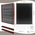 thumbnail image 6 of Rustic Cherry Shadow Box Frame Plexiglass Window Door with Removable Shelves 12 x 16, 6 of 6