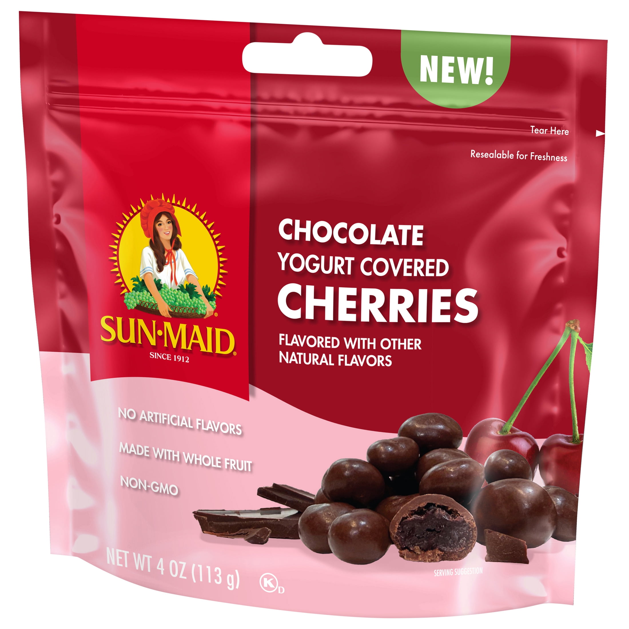 Sun-Maid® Chocolate Yogurt Covered Cherries 4oz Bag