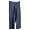 thumbnail image 2 of Mutghys Cropped Pajama Pants for Women Solid Elastic Waist Sleep Pants Home Relaxing Loose Comfy Casual Pajama Bottoms, 2 of 5
