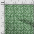 thumbnail image 2 of oneOone Polyester Spandex Green Fabric Writing Font Sewing Material Print Fabric By The Yard 56 Inch Wide, 2 of 5