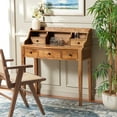 thumbnail image 2 of SAFAVIEH Landon Solid Contemporary 5 Drawer Writing Desk, Oak, 2 of 14