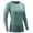 21# 1 Pack:Blackish Green, variant on Womens Compression T Shirt Yoga Athletic Dry Fit Long Sleeve,Black,US Size 2XL