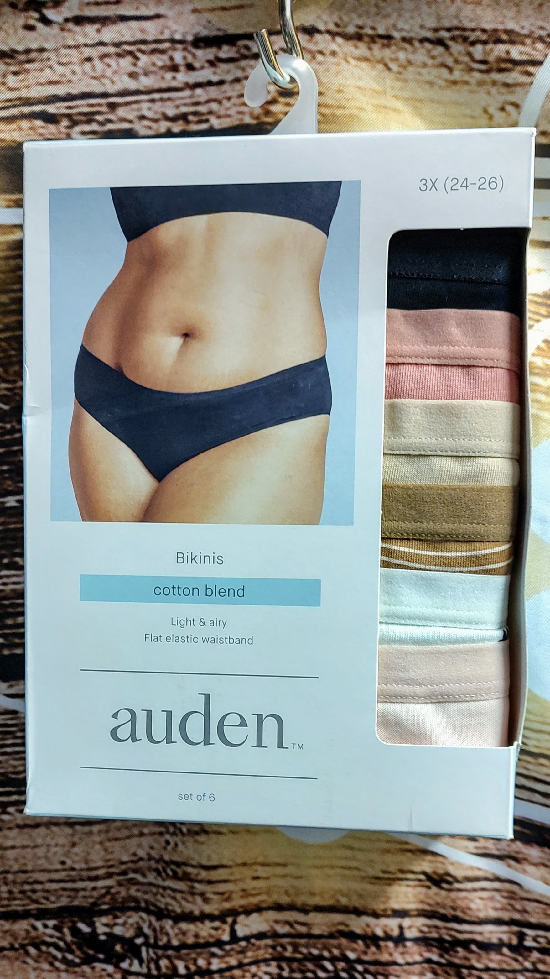 Cottonique Women's Latex Free Organic Cotton Panty - 2 Pack
