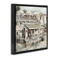thumbnail image 4 of Stupell Industries Town Café Patio Scenic & Cityscapes Painting Black Floater Framed Canvas Art Print Wall Art, 25 x 25, 4 of 10